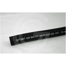 Optimit Perslucht & Waterslang Rubber | 20 Bar | 6 x 12 mm | per meter